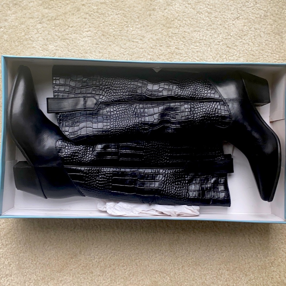 New! Cowboy Italian leather boots